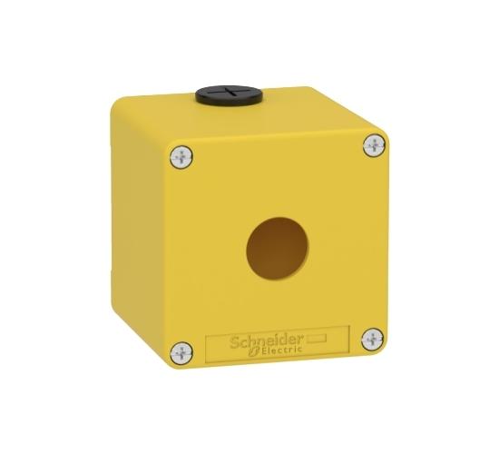 Празна контролна станция, Harmony XAP, XB2 SL, цинкова сплав, жълта, M20, 1 изрез 22 мм, 80x80x77 мм main image