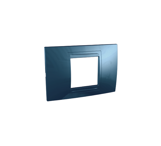 Рамка 2 модула Unica Allegro ледено синя main image