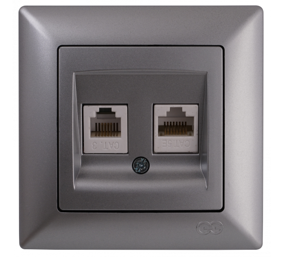 Контакт за компютър+телефон Visage сив main image