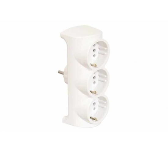 Разклонител троен бял 16А бял Атра main image