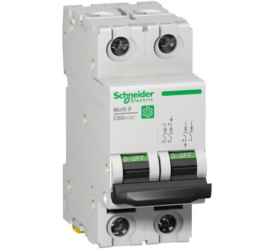 Миниатюрен автоматичен прекъсвач - C60H - 2 полюса - 6 A - крива C 500VDC M9U21206 main image