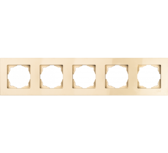 Рамка петорна хоризонтална Eqona крем main image