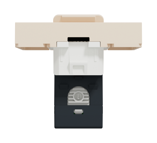 Розетка RJ45 единична Cat 5 UTP 2 модула main image