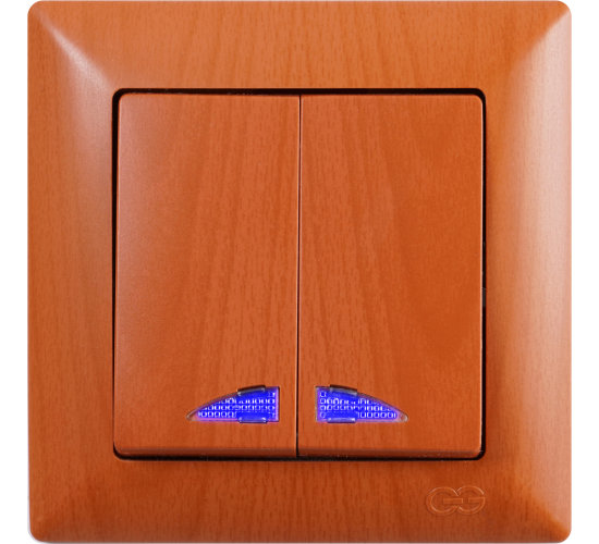 Ключ сериен светещ схема 5 Visage светъл махагон main image