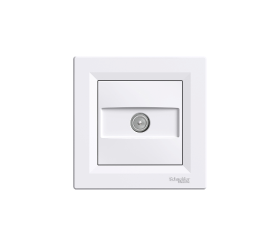 Розетка TV 1dB Asfora бяла main image