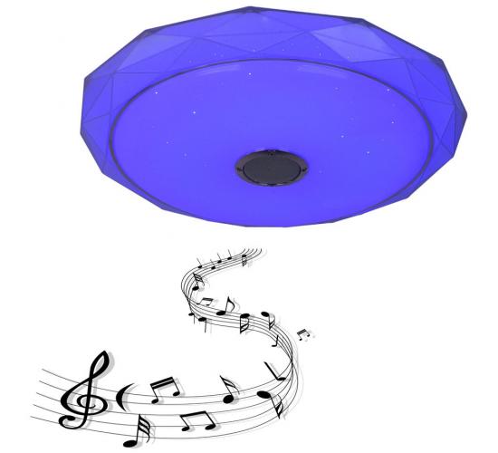 LED плафон музикален RGB с дистанционно управление и Bluetooth 72W 3000 - 6000K main image