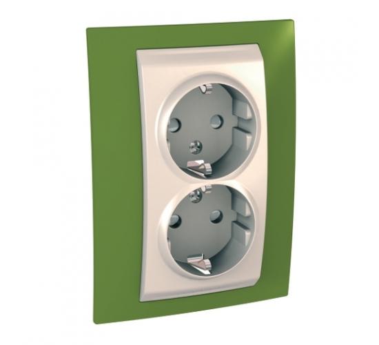 Контакт двоен Unica ярко зелен/слонова кост ДО ИЗЧЕРПВАНЕ НА КОЛИЧЕСТВАТА main image