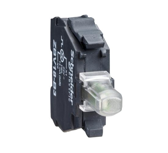 Светлинен блок за глава &Oslash;22, бял, LED 24V AC/DC main image