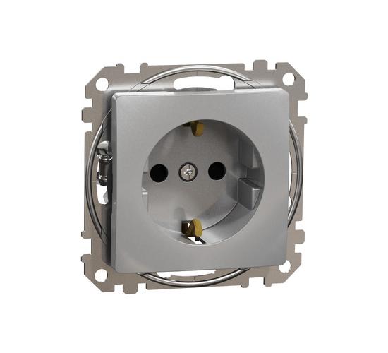 Kонтакт Шуко алуминий SEDNA SDD113021 main image