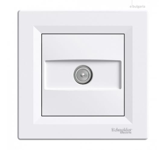 Розетка TV 8dB Asfora бяла main image