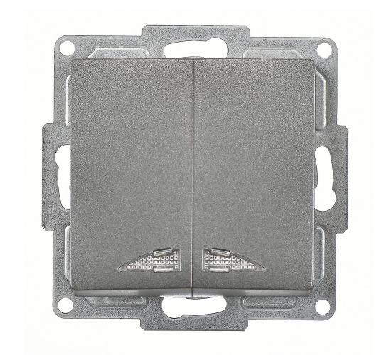 Ключ Егона двоен светещ тъмно сив механизъм main image