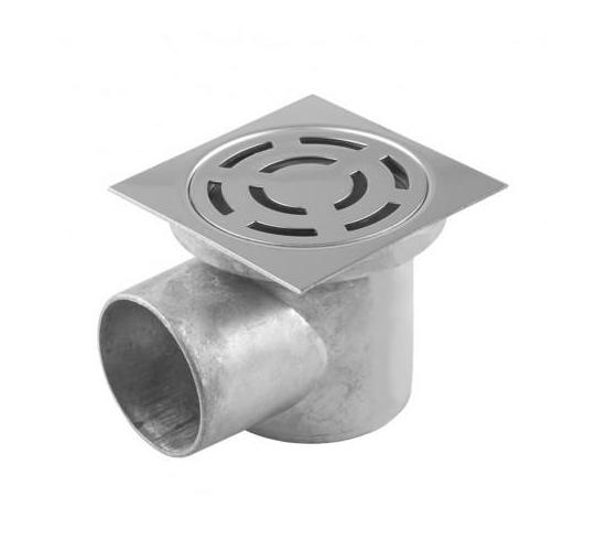 Рогов сифон &Oslash;50мм хром &rdquo;ЕЛИ&ldquo; 80ммх80мм main image