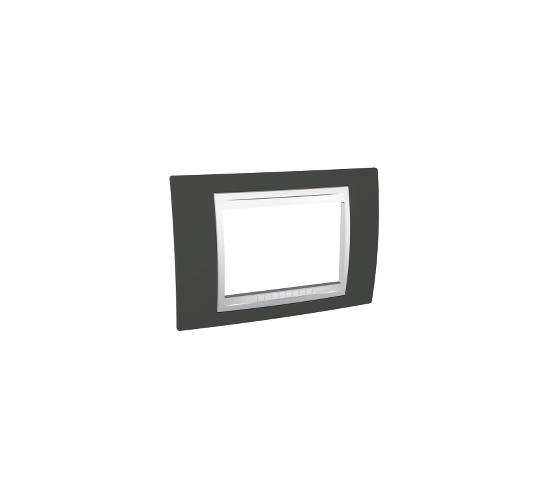 Рамка 3 модула Unica Plus какао/бял main image