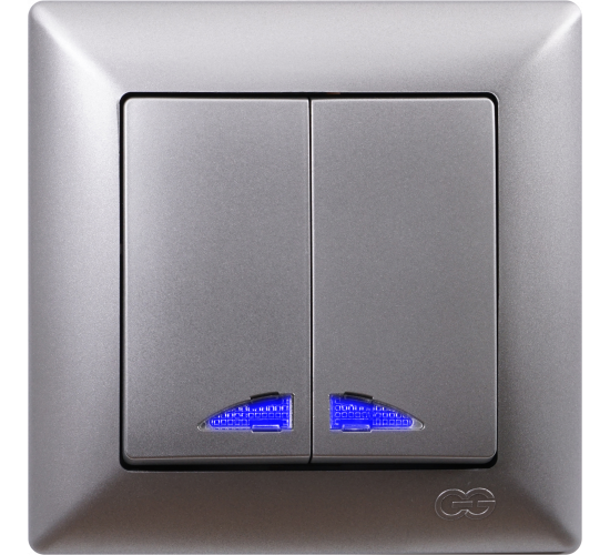 Ключ сериен светещ схема 5 Visage сив main image