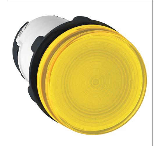 Сигнална лампа пластмасова  жълта леща за BA9s крушка, <= 250 V main image